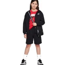 T-Shirts & Tops < Nike portwear Club Fleece Ja met Kap Kinderen - zwart/wit FD3004-010