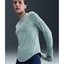 Nike Swift Dri-FIT UV Shirt met lange mouwen Dames - cannon/heather/reflective silver HQ0503-017