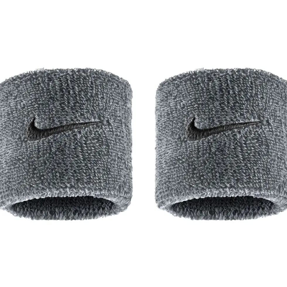 Nike Swoosh Classic Polsbandjes - 2 Pack - coolgrey/black 005