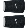 Nike Swoosh Classic Reversible Doublewide Zweetpolsbanden - Set van 2 - zwart/wit/zwart 036