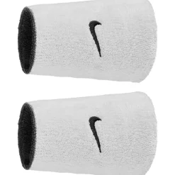 Nike Swoosh Classic Reversible Doublewide Zweetpolsbanden - Set van 2 - zwart/wit/zwart 036