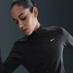 Nike Tempo Dri-FIT 1/4-Zip Hardlooptop Dames - sapphire/reflective silver HV2852-570