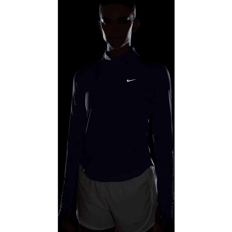Nike Tempo Dri-FIT 1/4-Zip Hardlooptop Dames - sapphire/reflective silver HV2852-570