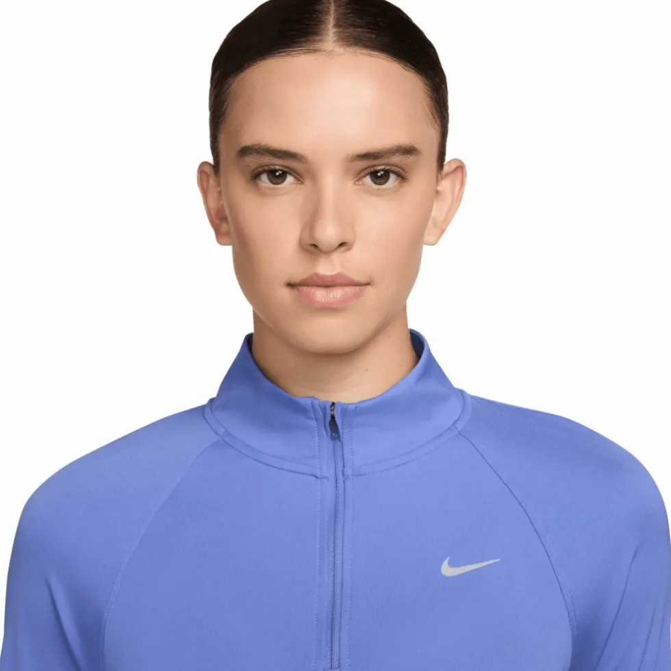 Nike Tempo Dri-FIT 1/4-Zip Hardlooptop Dames - sapphire/reflective silver HV2852-570