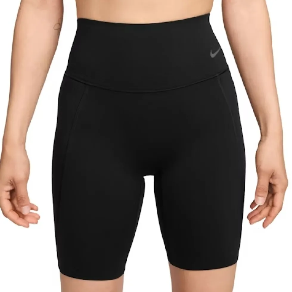 Nike Universa 8" High Rise Shorts Dames - black/anthracite/black HQ6823-010