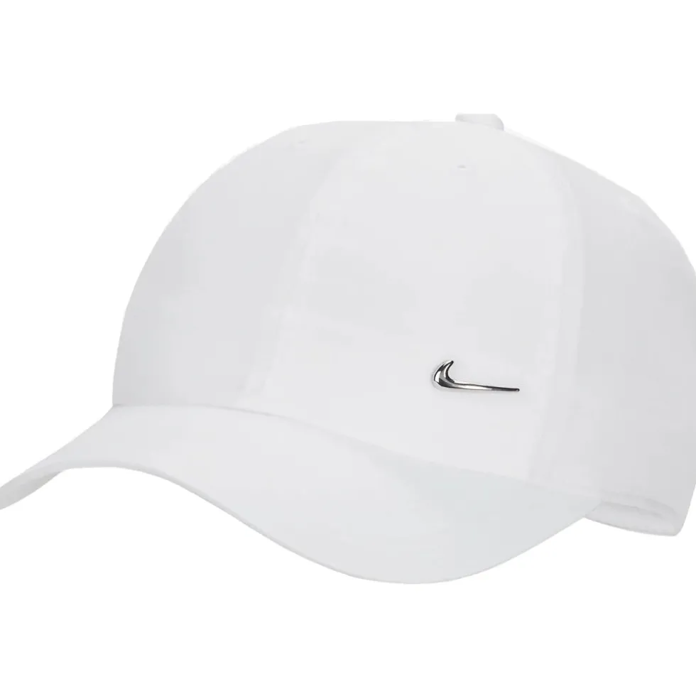 Nike Dri-FIT Club Metall-Swoosh Pet voor Kinderen - wit FB5064-100