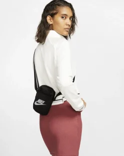Nike Heritage Kleine Items Tas Vrouwen - zwart/zwart/wit BA5871-010