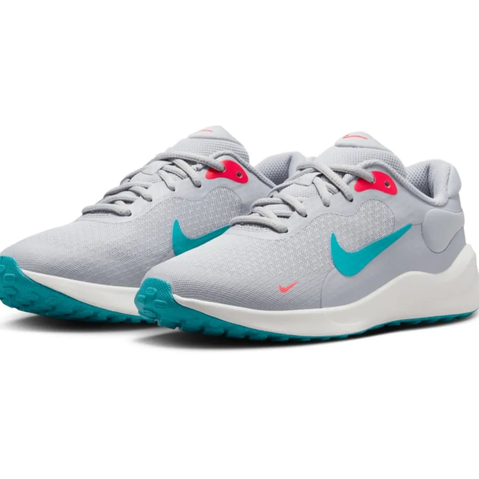 Nike Revolution 7 GS Schoenen Kinderen - wolf grey/dusty cactus-bright crimson FB7689-008