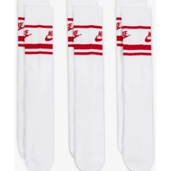 Nike Sportswear Everyday Essential Crew Sokken (3 Paar) - white/university red/university red DX5089-102