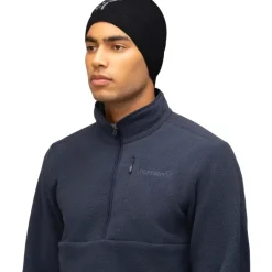 Mutsen < Norrona /29 light merinoUll logo Beanie - Caviar Melange