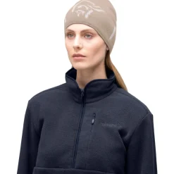 Norrona /29 mid merinoUll logo Beanie - Pure Cashmere