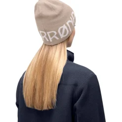 Norrona /29 mid merinoUll logo Beanie - Pure Cashmere