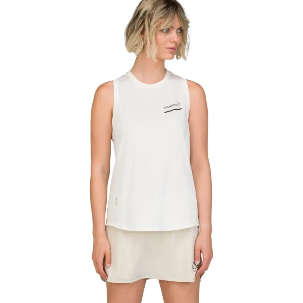 Norrona senja equaliser Tanktop Dames - Snow White