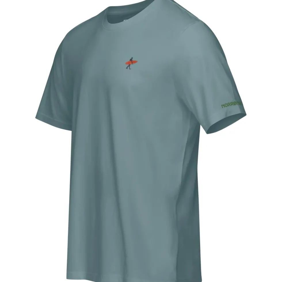 Norrona /29 cotton activity embroidery T-Shirt Heren - Trooper