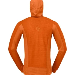 Norrona falketind Alpha120 Zip Hood Jas Heren - Gold Flame