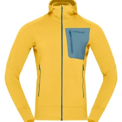 Norrona falketind Power Grid Hood Jas Heren - Calendula