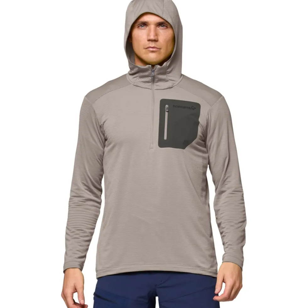 Norrona falketind warm1 Hood Trui Heren - Winter Twig/Beluga
