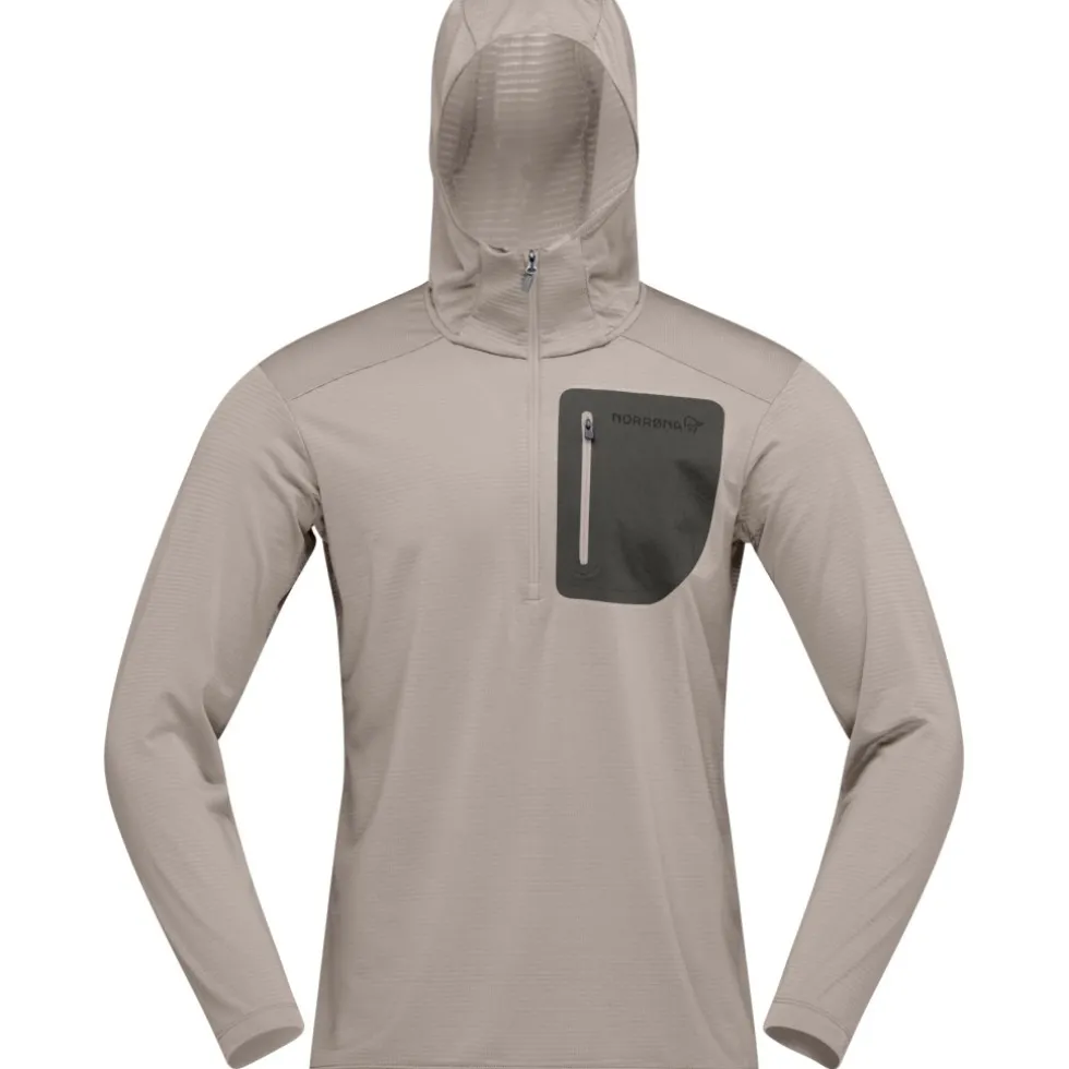 Norrona falketind warm1 Hood Trui Heren - Winter Twig/Beluga