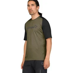 Norrona fjørå equaliser lightweight T-Shirt Heren - Olive Night