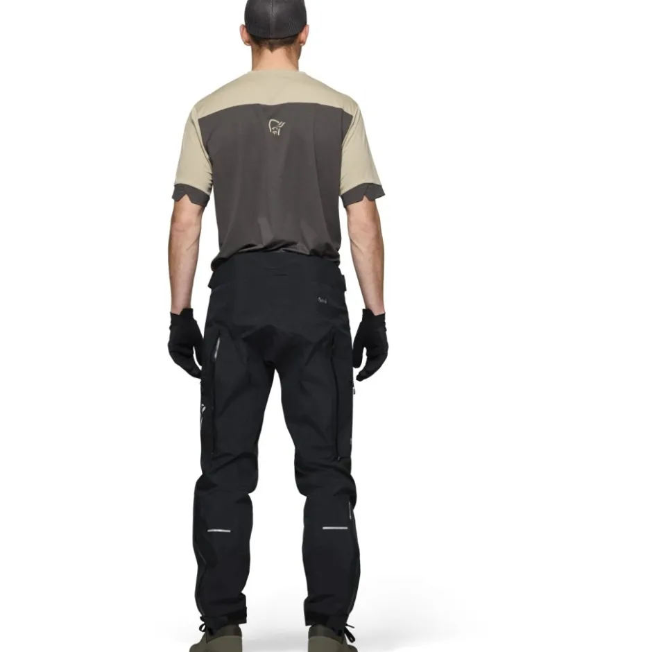 Regenbroeken < Norrona fjørå Gore-Tex Pro Broek Heren - Caviar Back