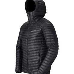 Norrona trollveggen down800 Super Light Donsjas met Capuchon Heren - Caviar Black