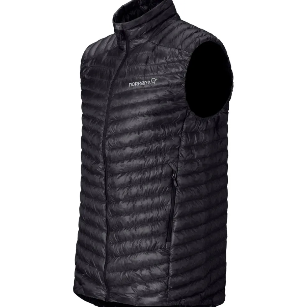 Norrona trollveggen down800 Super Light Donzen Bodywarmer Heren - Caviar Black
