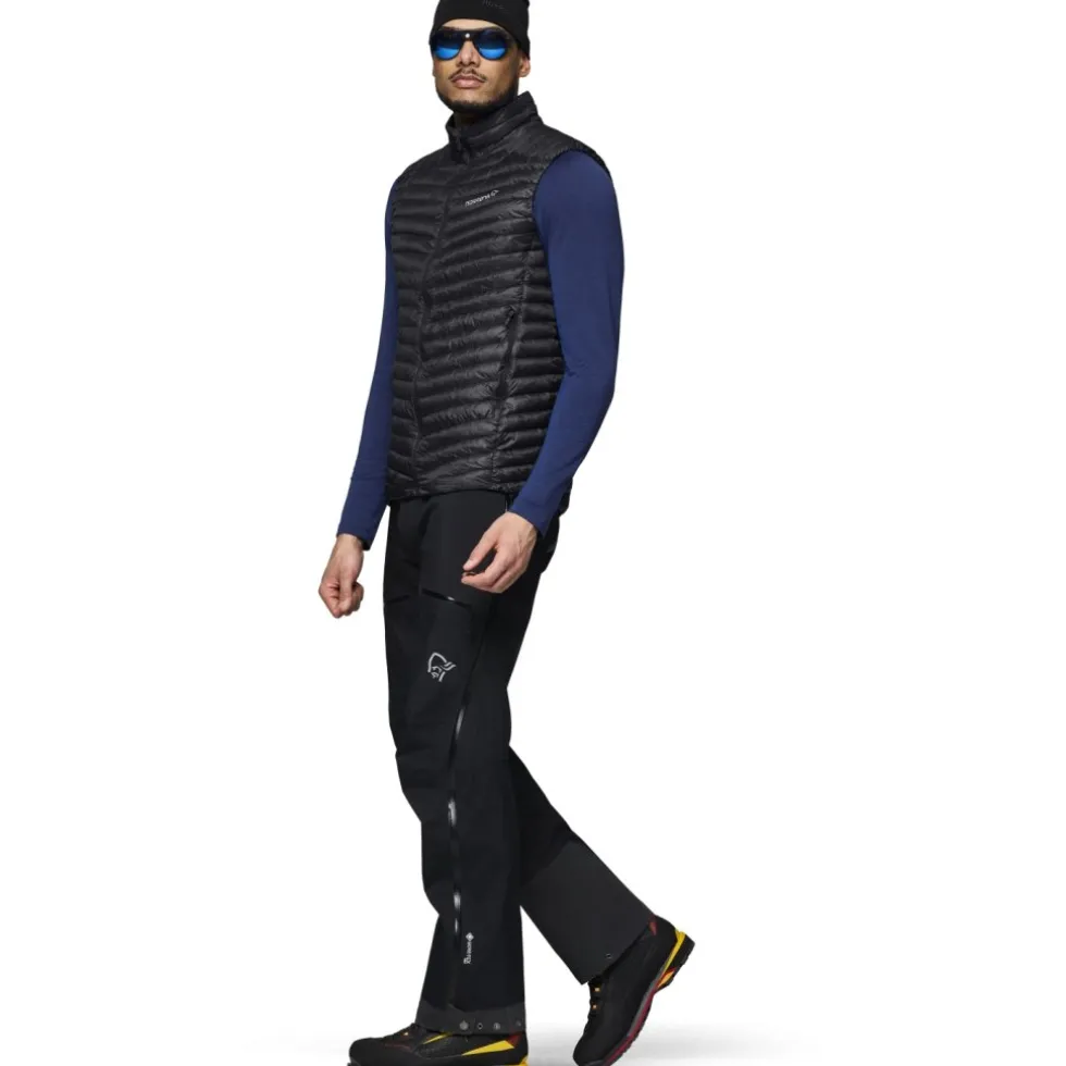 Norrona trollveggen down800 Super Light Donzen Bodywarmer Heren - Caviar Black