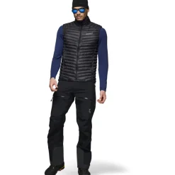 Norrona trollveggen down800 Super Light Donzen Bodywarmer Heren - Caviar Black