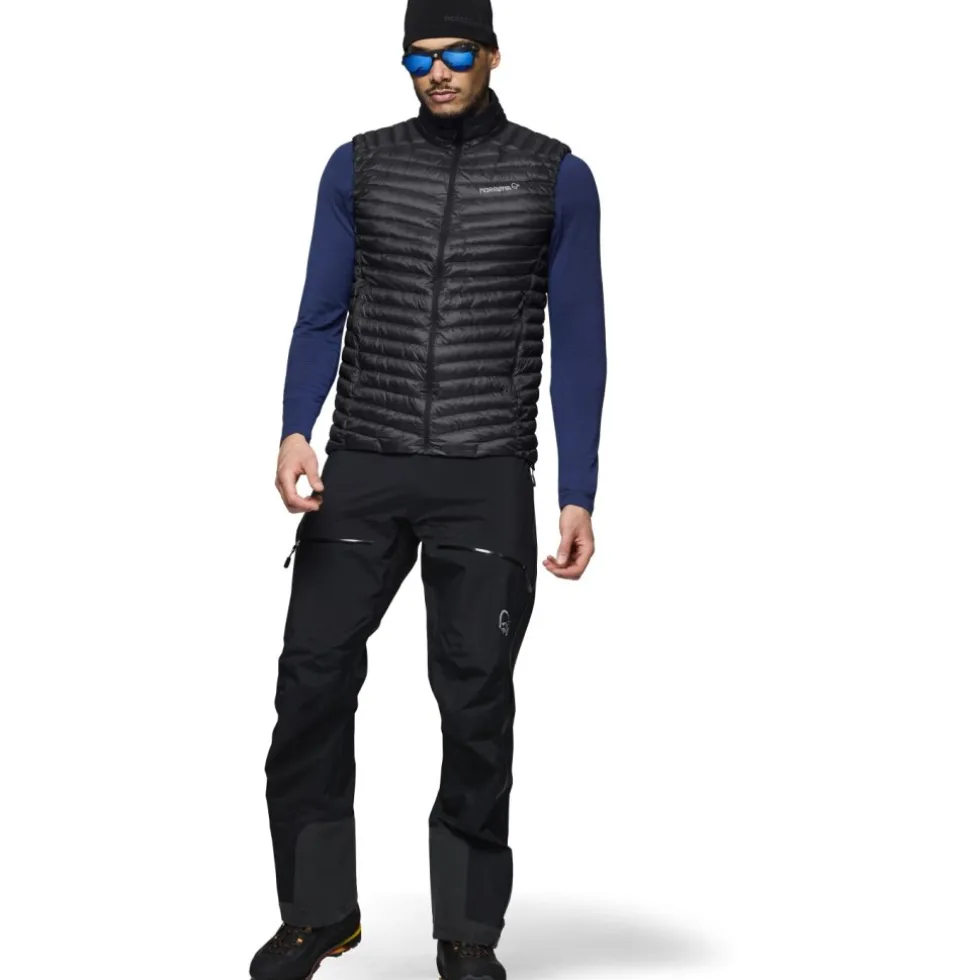 Norrona trollveggen down800 Super Light Donzen Bodywarmer Heren - Caviar Black