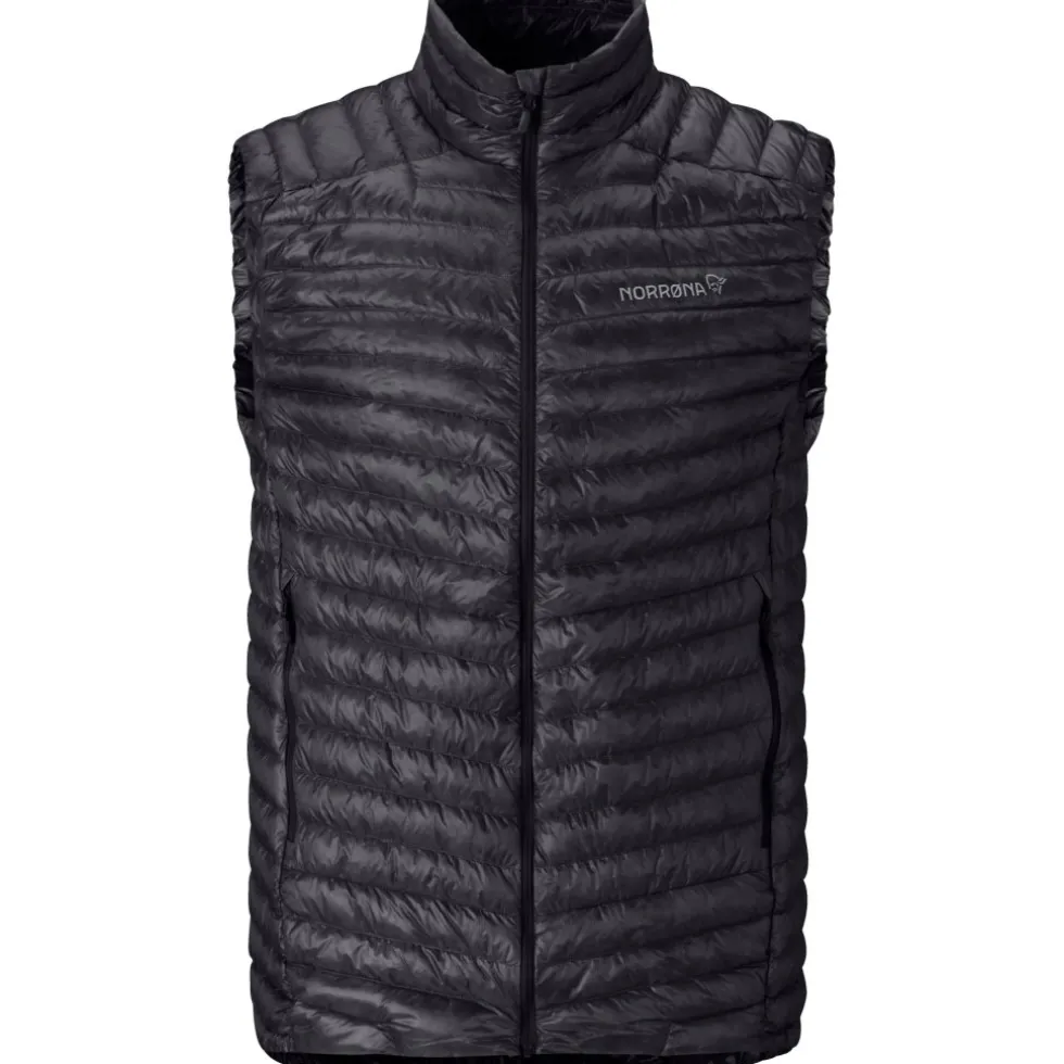 Norrona trollveggen down800 Super Light Donzen Bodywarmer Heren - Caviar Black