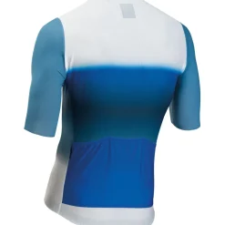 Northwave Blade Air Shirt met Korte Mouwen Heren - white/blue 150