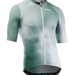 Northwave Blade Shirt met Korte Mouwen Heren - white/sage green 156
