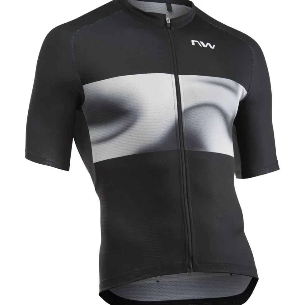 Northwave Force Evo Shirt met Korte Mouwen Heren - black/light grey 03