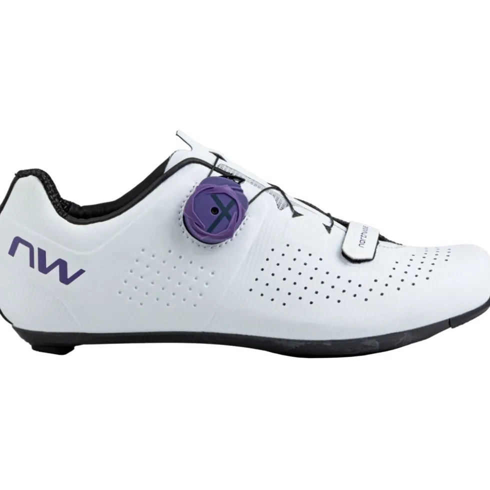 Northwave Storm Carbon Racefietsschoenen Dames - wit/dark purple 56