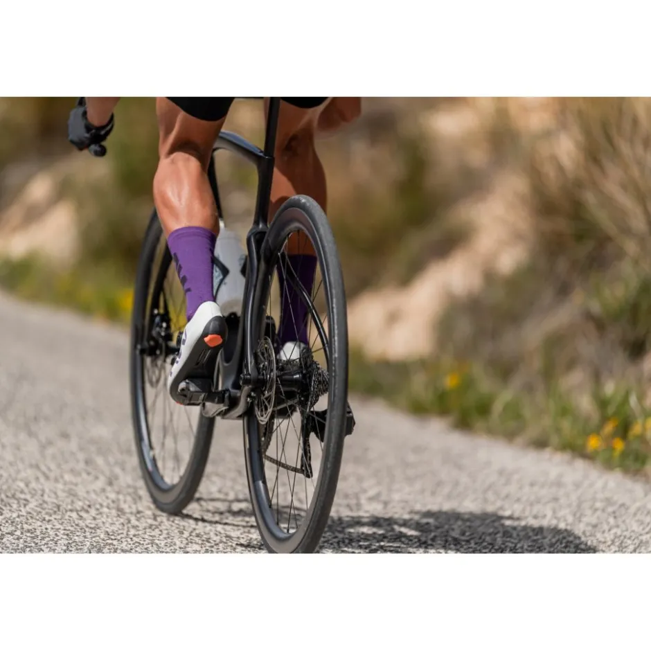 Wielrenschoenen|Wielrenschoenen < Northwave Veloce Extreme Racefietsschoenen - light grey/dark purple 93