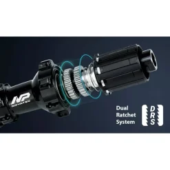 Novatec D572RSB Achterwielnaaf - J-Bend | Centerlock | DRS | 12x142mm - HG