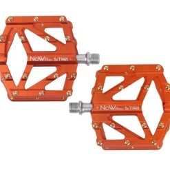 Platformpedalen < NOW8 STIRI CNC Flat Pedals - orange