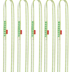 Ocún O-Sling Bio-Dyn 11 mm Lus - Set van 5 - 80 cm green