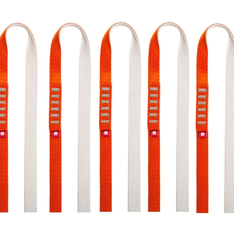 Ocún O-Sling Eco-PES 16 mm Lus - Set van 5 - 60 cm orange