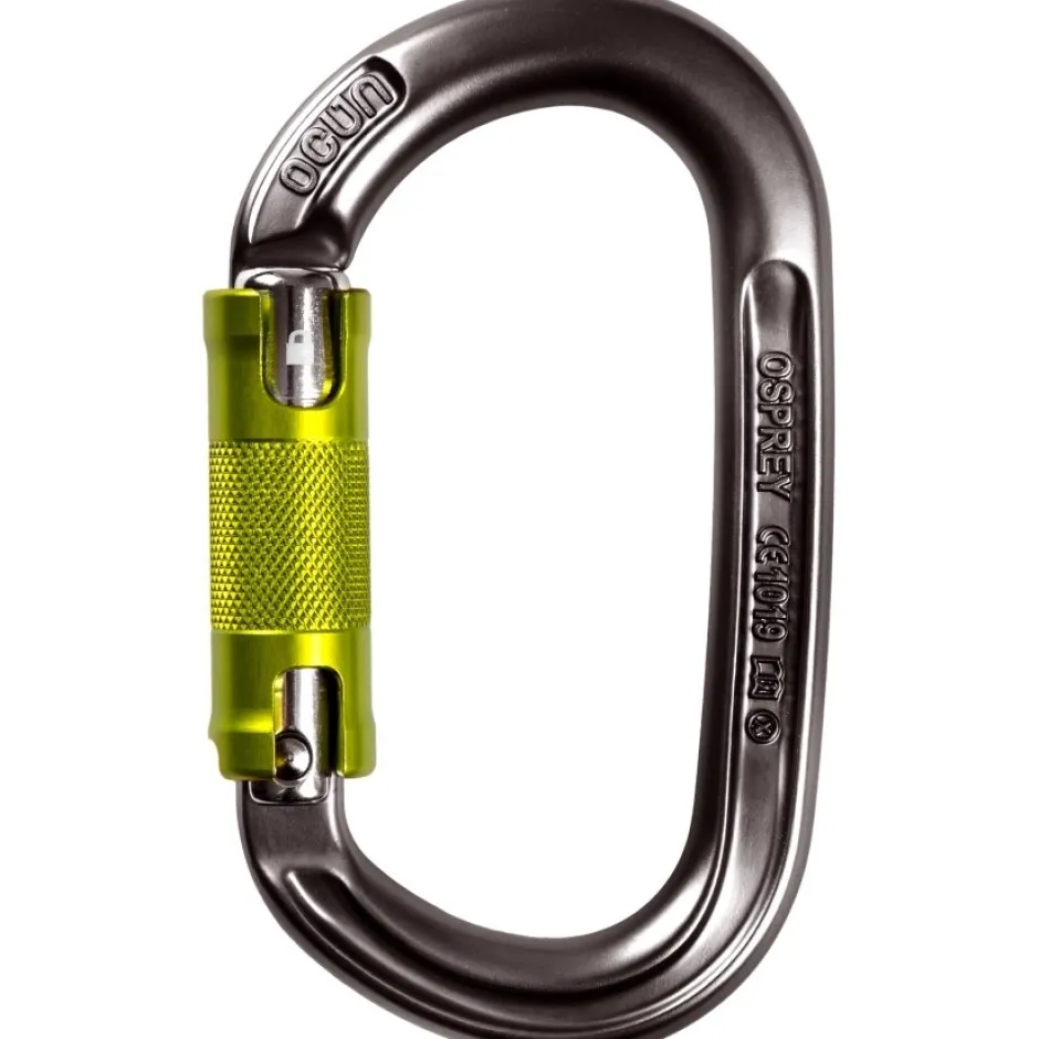 Karabijnhaken < Ocún Osprey Twist Karabijnhaak - anthacite/green