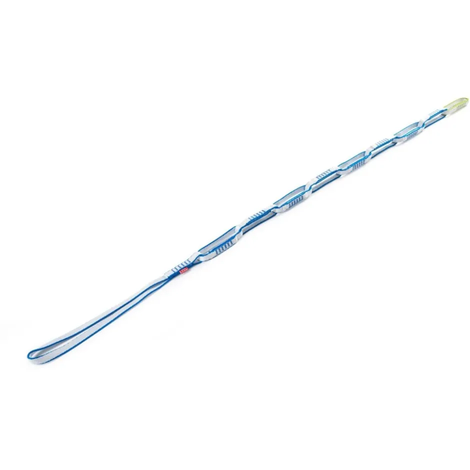 Slinges En Prusiktouwtjes < Ocún Ultichain Bio-Dyn 12 mm Daisychain - 120 cm blauw/wit