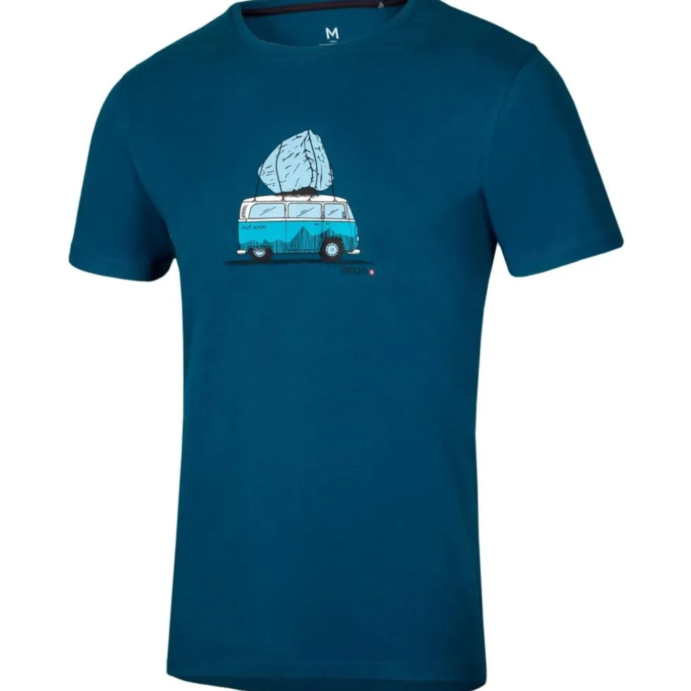 Ocún Classic T T-Shirt Heren - Bus Stone - Blue Ink