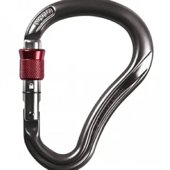 Ocún Harpy HMS Screw Carabiner - anthacite/red