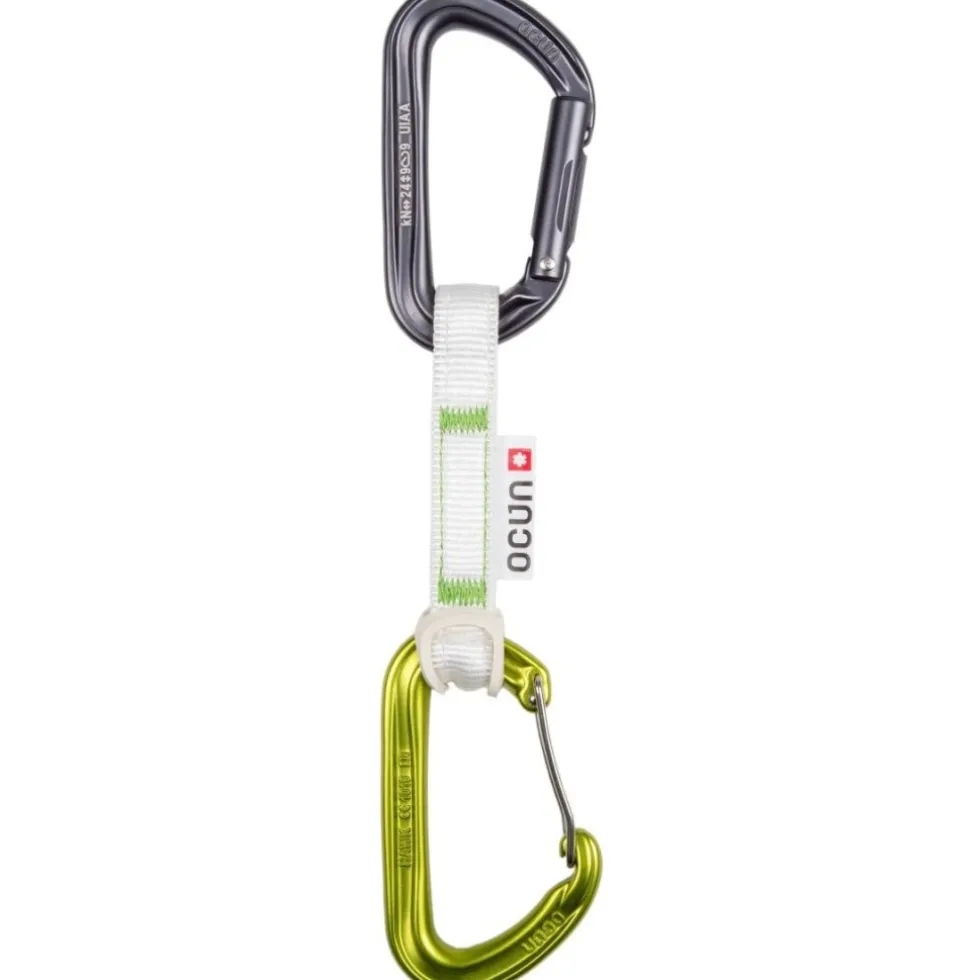 Ocún Hawk QD Combi Bio-Dyn-Ring 15 mm Quickdraw Set 6-pack - 10 cm groen