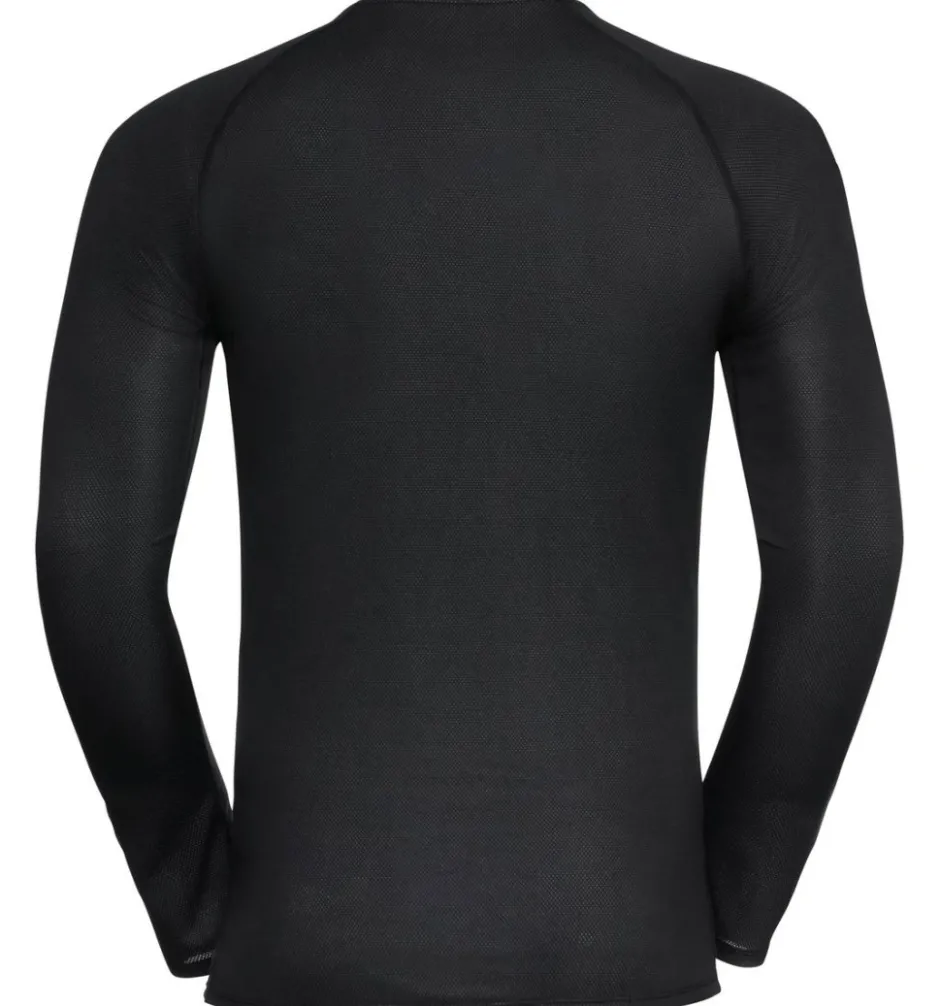 Ondershirts|Baselayers < Odlo Active F-Dry Light Hemd met Lange Mouwen Heren - zwart