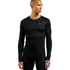Ondershirts|Baselayers < Odlo Active F-Dry Light Hemd met Lange Mouwen Heren - zwart