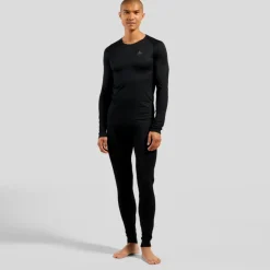 Ondershirts|Baselayers < Odlo Active F-Dry Light Hemd met Lange Mouwen Heren - zwart