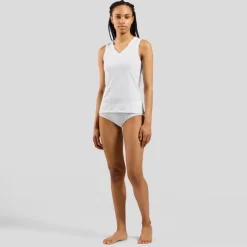 Odlo Active F-Dry Light V-Neck Hemd zonder Mouwen Dames - wit