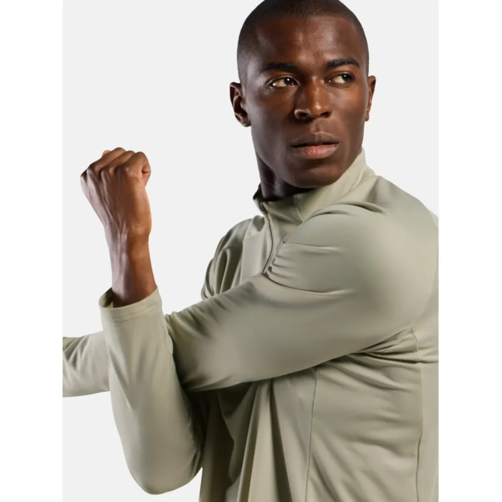Odlo Essentials Half Zip Hardloop-Midlayer Heren - agate gray