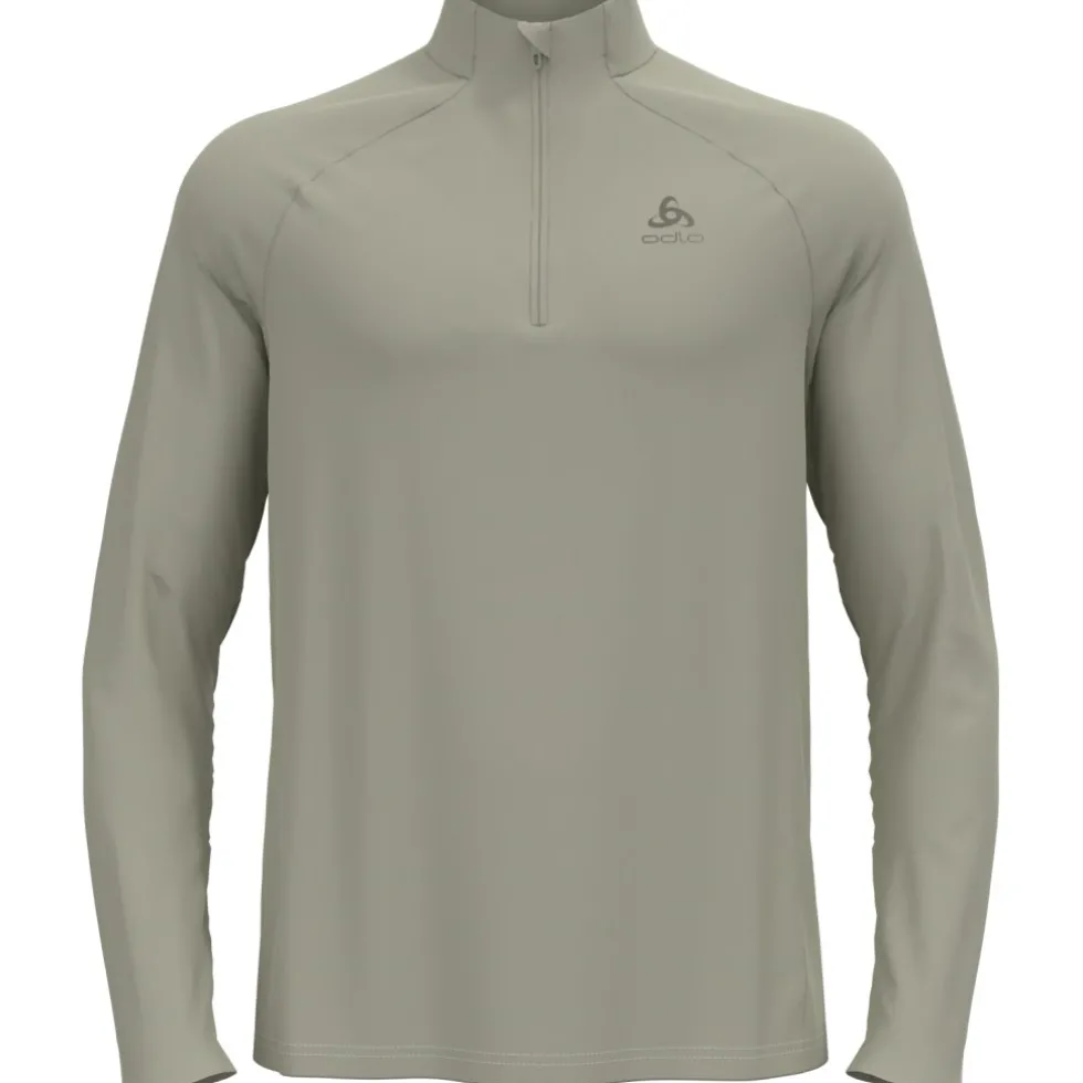 Odlo Essentials Half Zip Hardloop-Midlayer Heren - agate gray